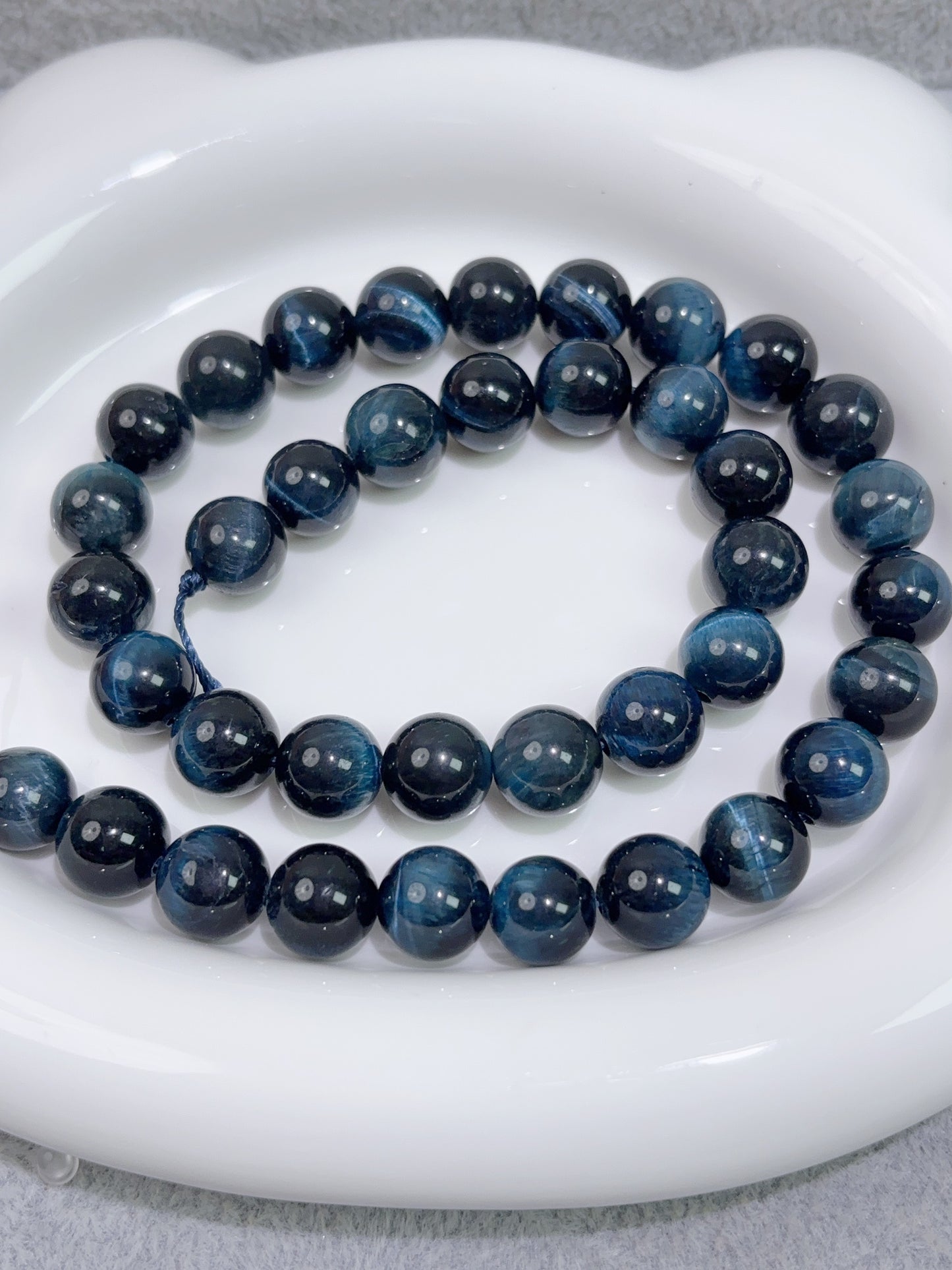 天然石連材--ビーズ--10 mmタイガーアイイエロー/紅茶色/サファイア色/パープル/紅茶色/パープル星空色/ブルーゴールド/インクブルー