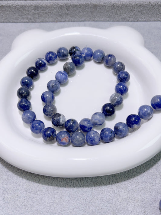 天然石連材―玉―10 mm青紋石Sodalite