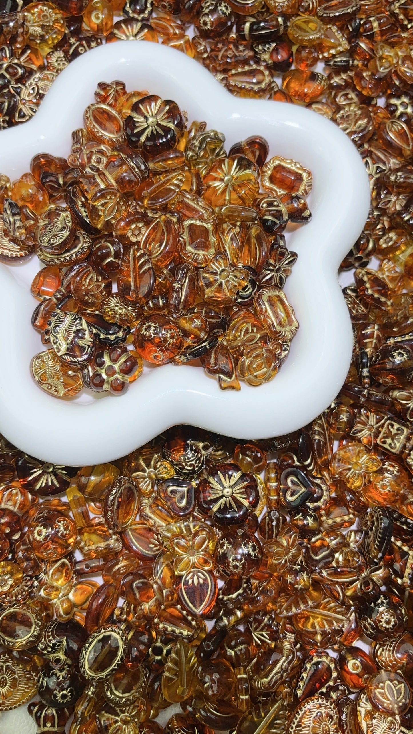 A 混鍋シリーズ 【紅茶菓子】アクリルビーズ混合