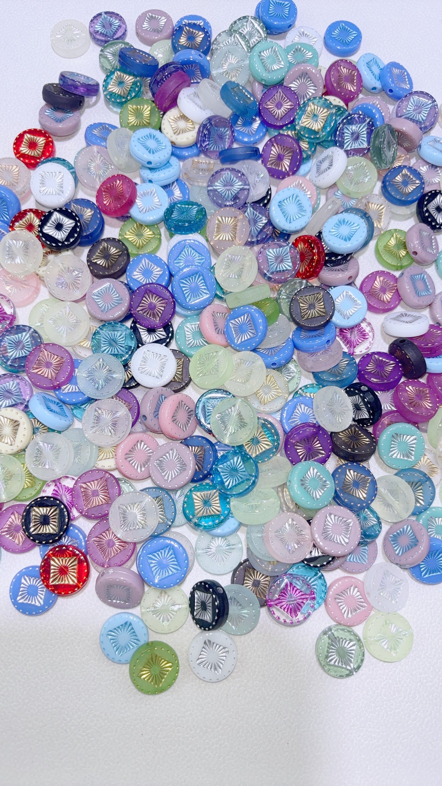 A 混鍋シリーズ 【花火の札】アクリルビーズ混合
