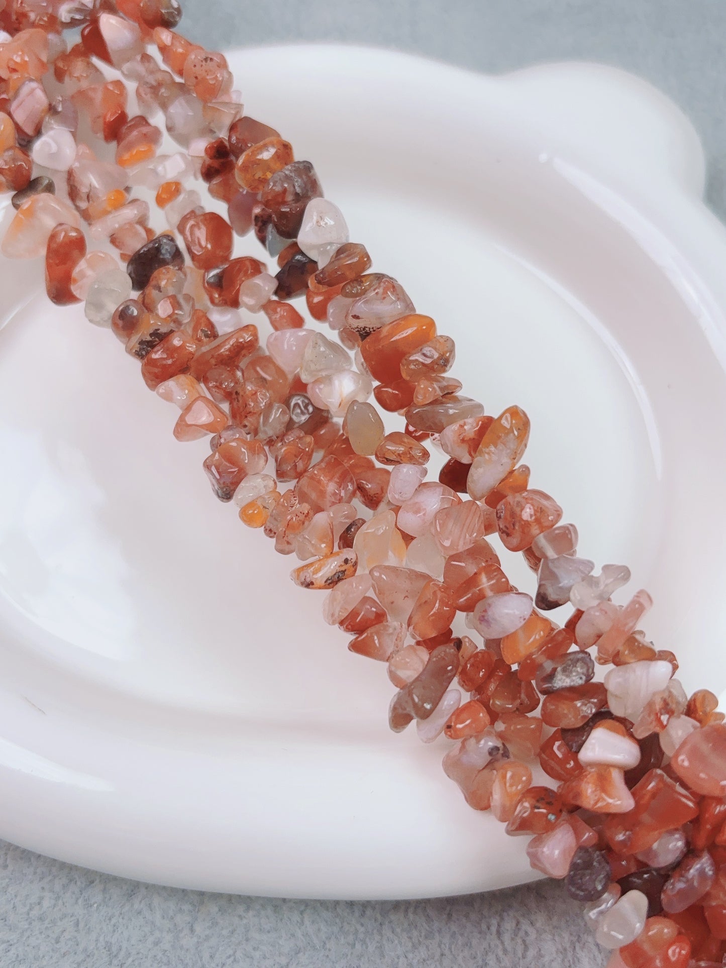 天然石連材--砕石--南赤瑪瑙