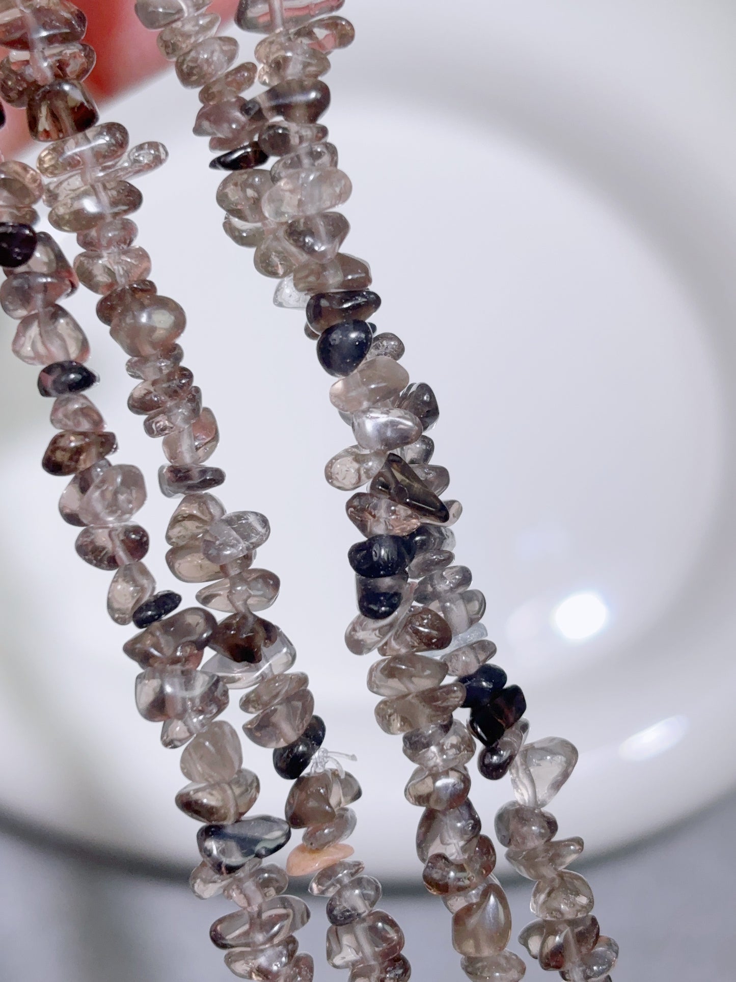 天然石連材-砕石-4 mmスモーキークォーツ