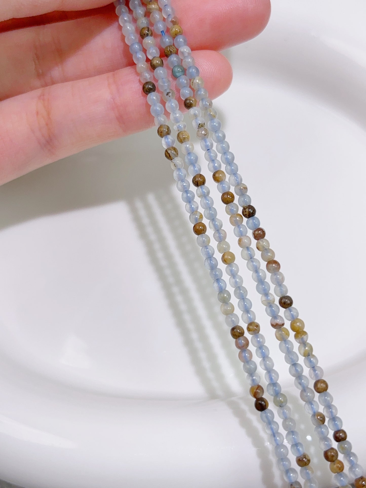 天然石連材−円珠−2.4 mm方解石/calcite