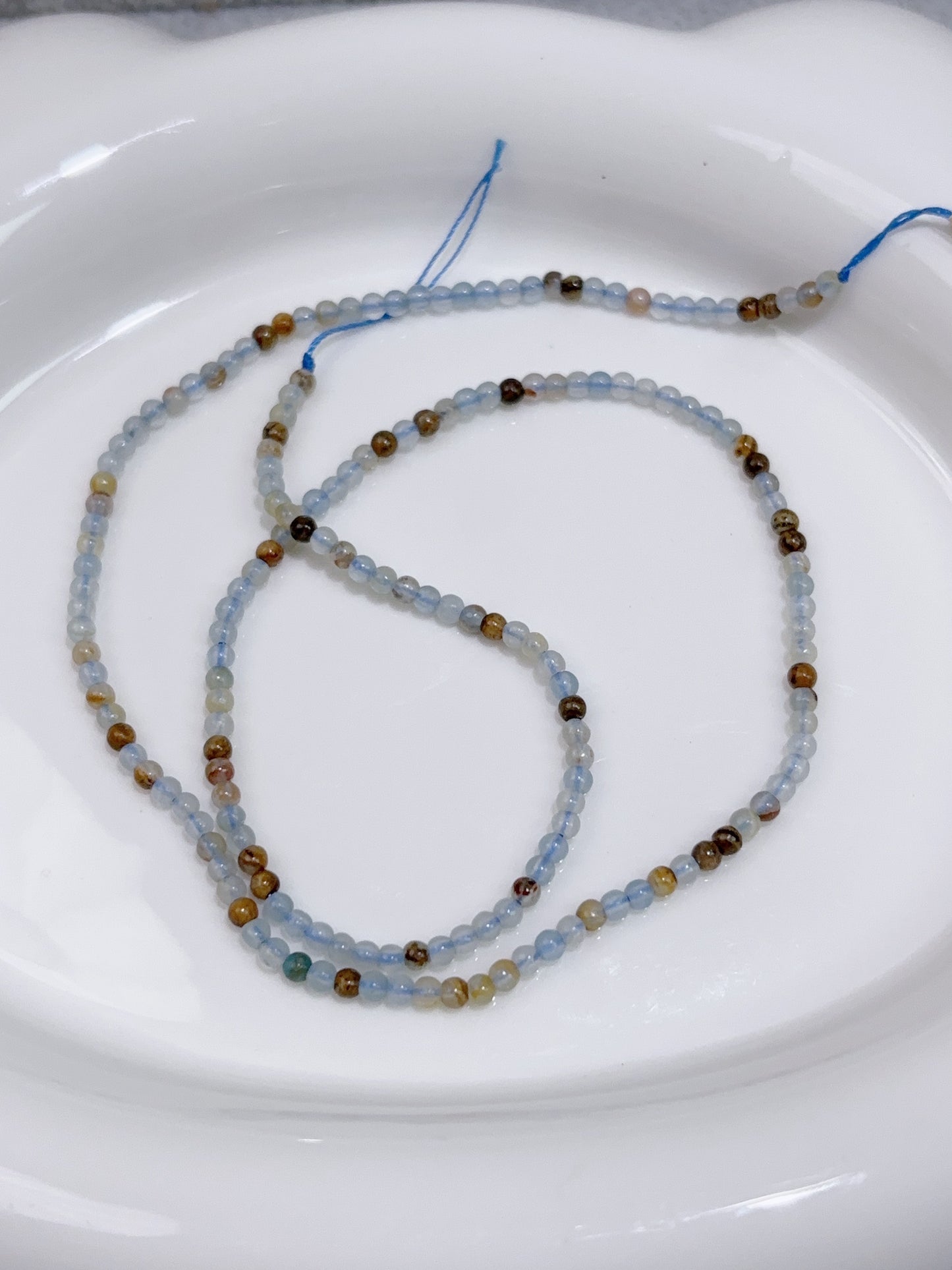 天然石連材−円珠−2.4 mm方解石/calcite