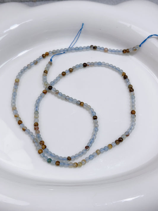 天然石連材−円珠−2.4 mm方解石/calcite