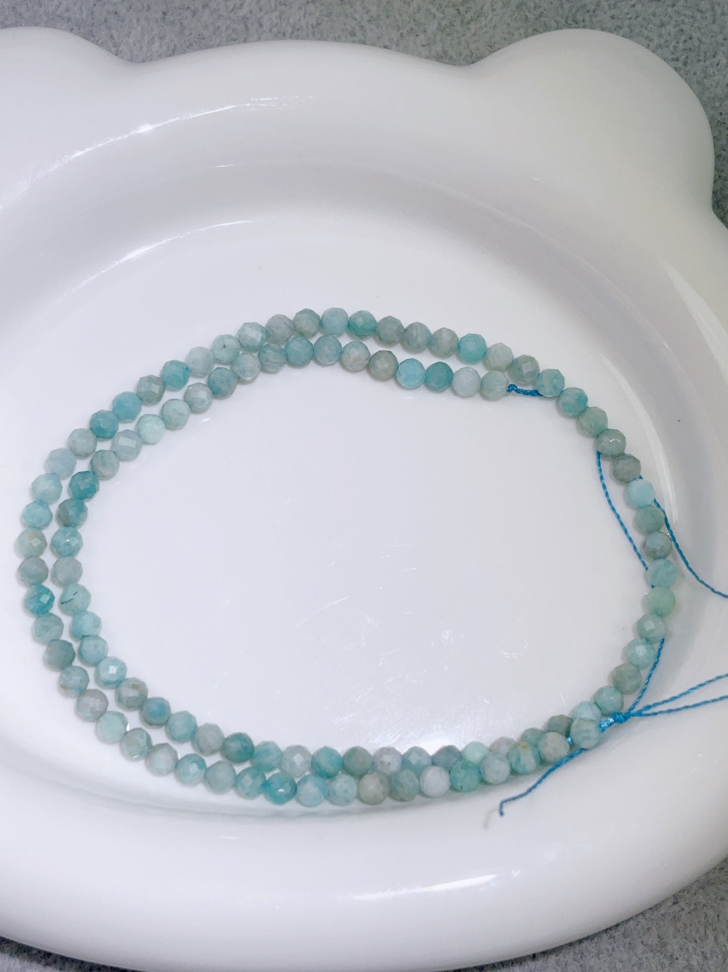 天然石連材-多面-4mmアマゾナイト