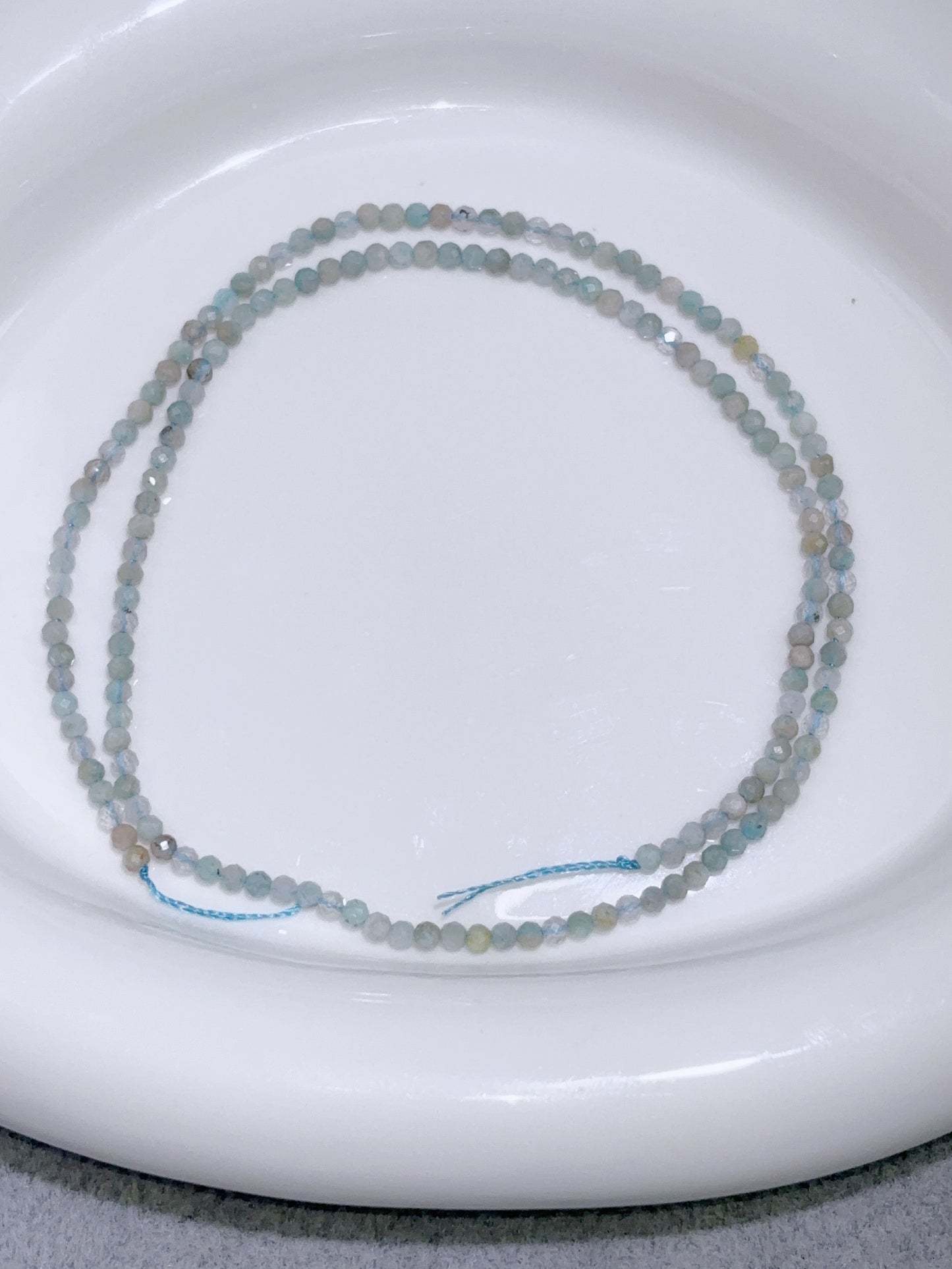 天然石連材-多面-2 mmアマゾナイト