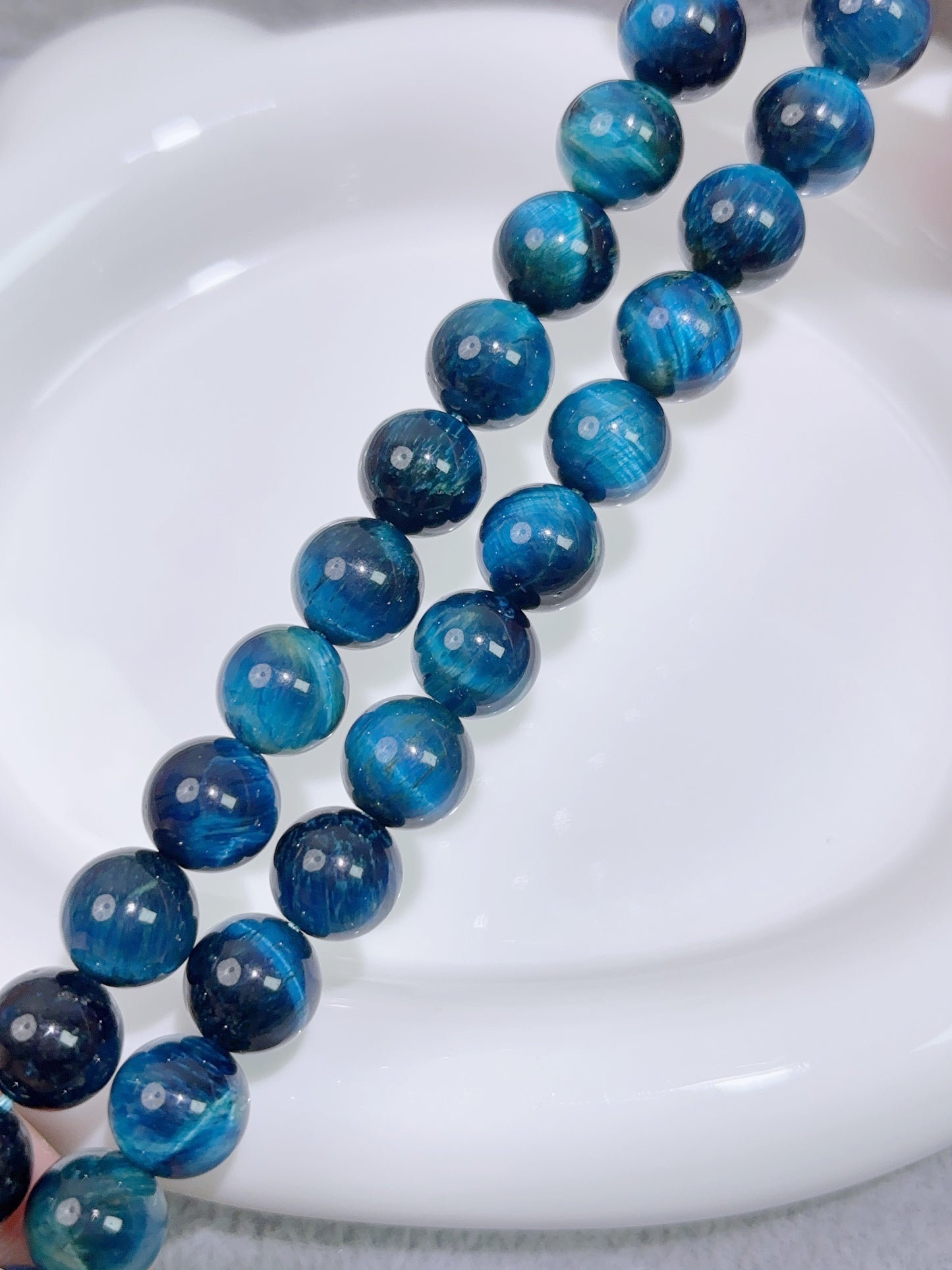 天然石連材--ビーズ--10 mmタイガーアイイエロー/紅茶色/サファイア色/パープル/紅茶色/パープル星空色/ブルーゴールド/インクブルー