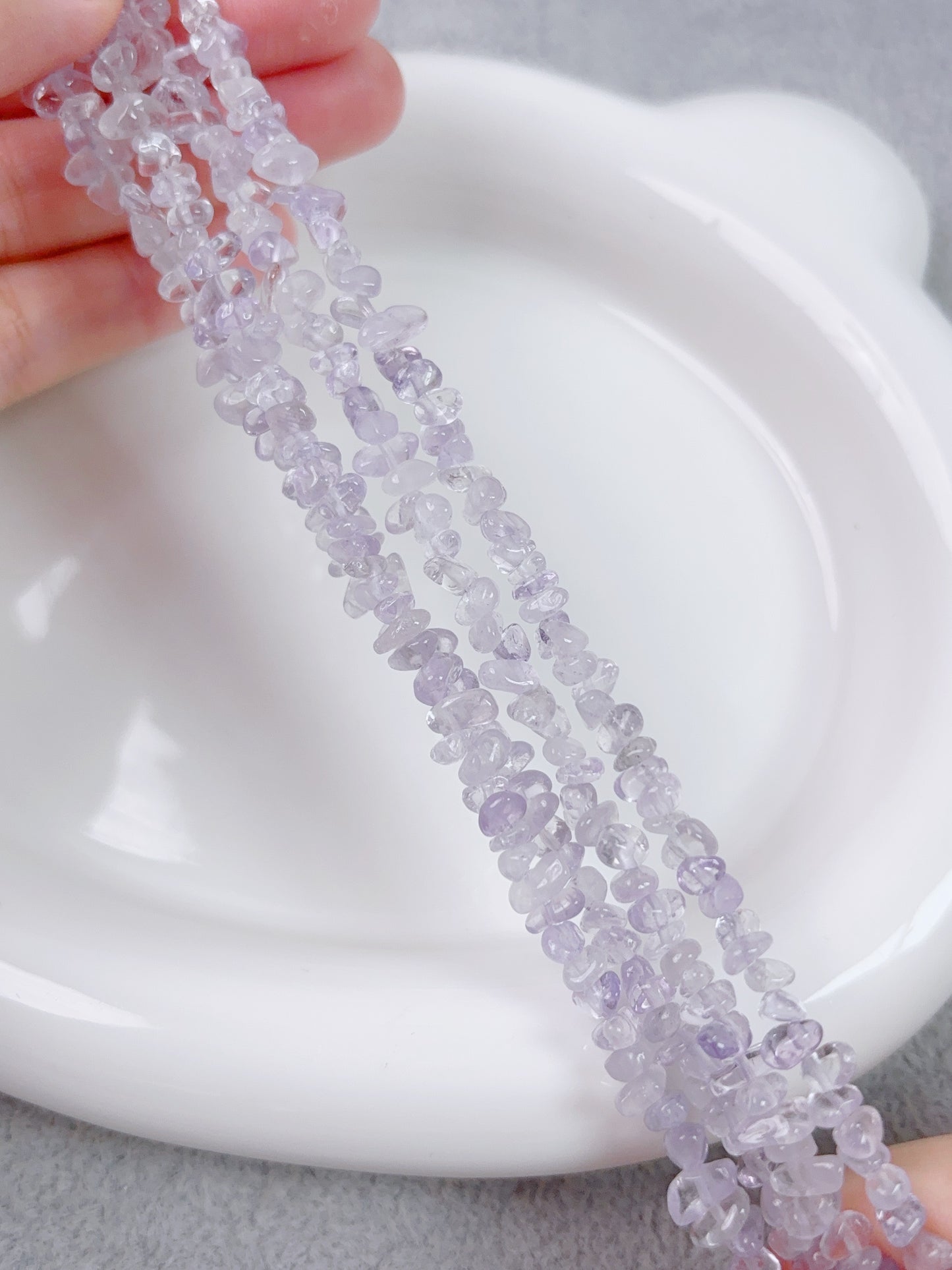 天然石連材--砕石--紫玉