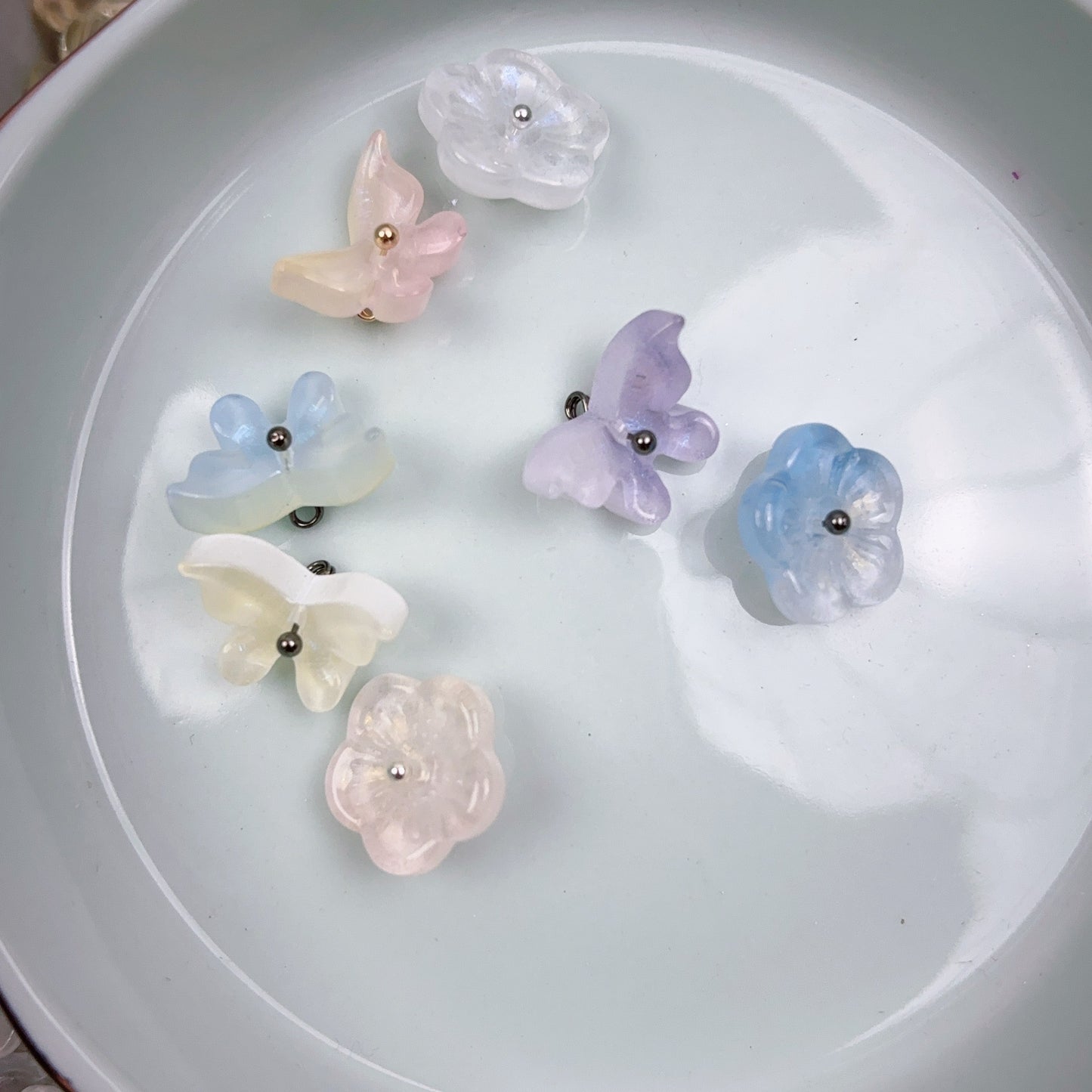 4.5 春の瑠璃に穴桃の花 部品