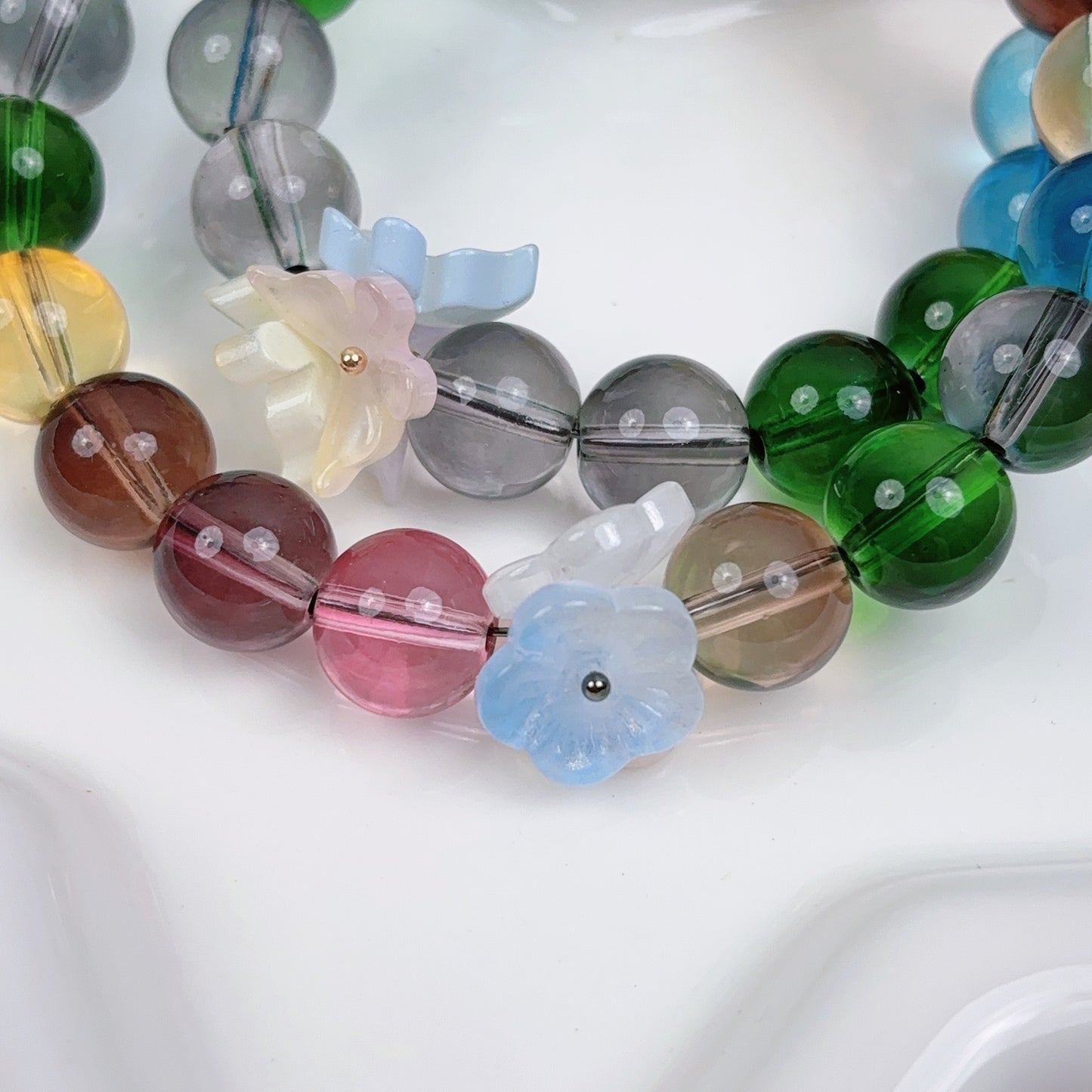 4.5 春の瑠璃に穴桃の花 部品