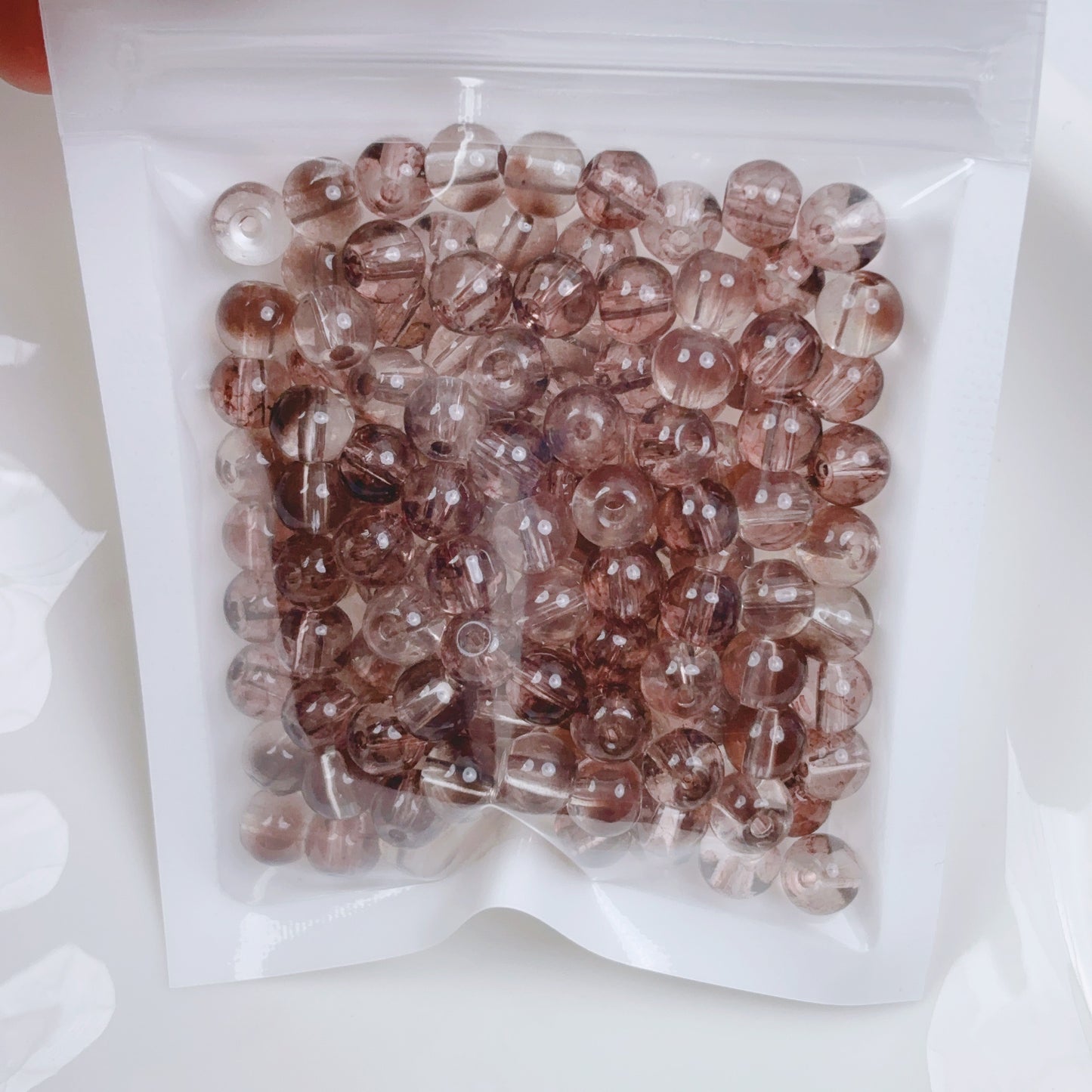 0 4.8 6 mmガラスビーズ120 pcs--特価