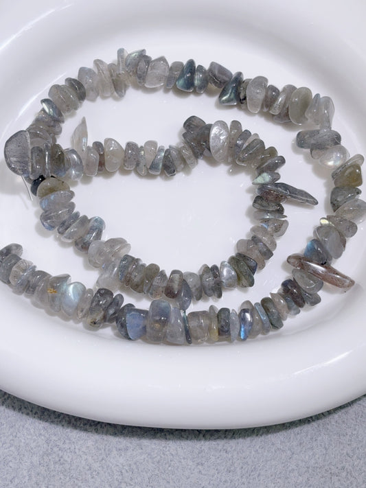 天然石連材-大砕石-10 mmx 3 mm灰月光