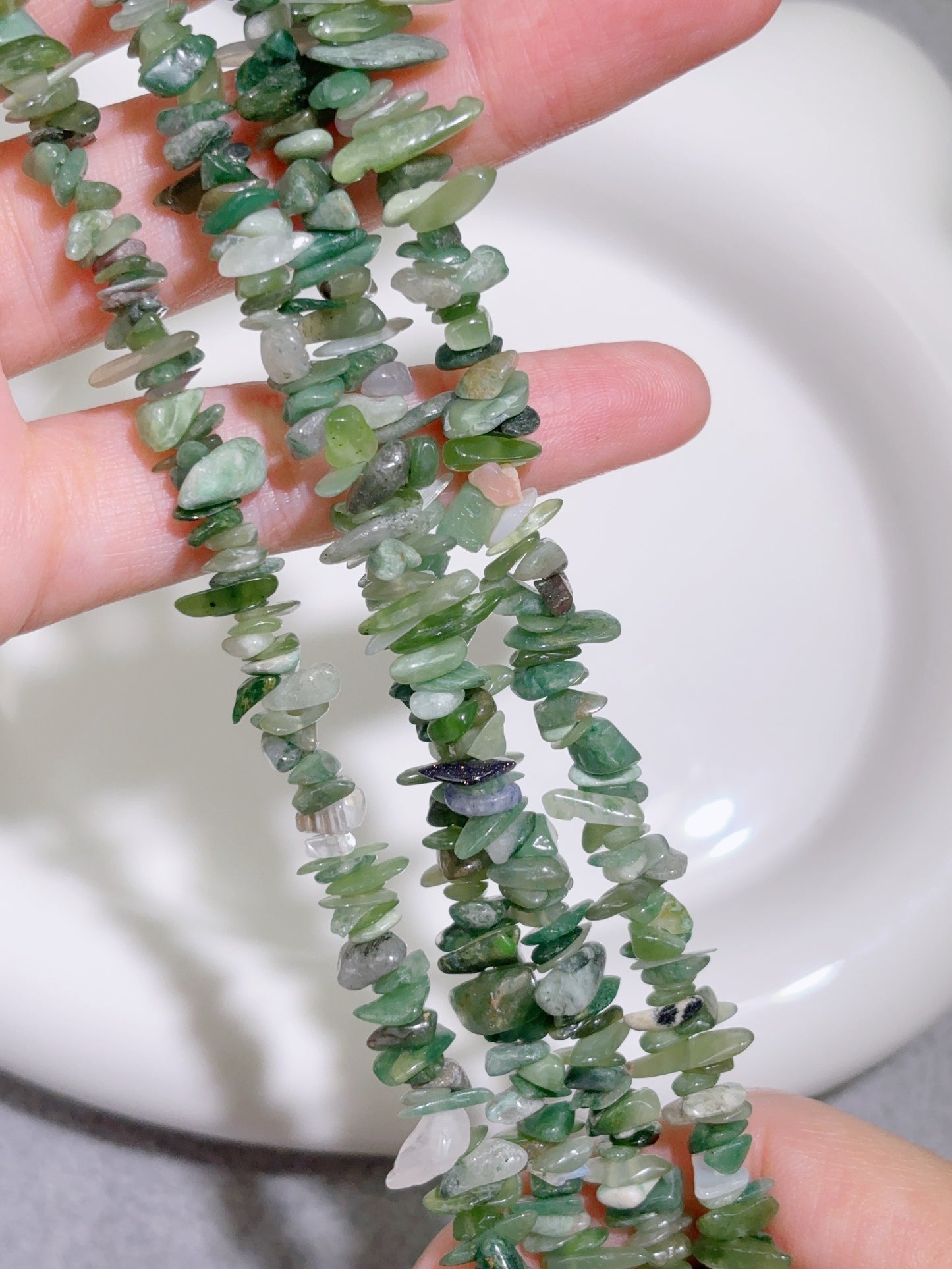 天然石連材-砕石-4 mmアフリカ玉