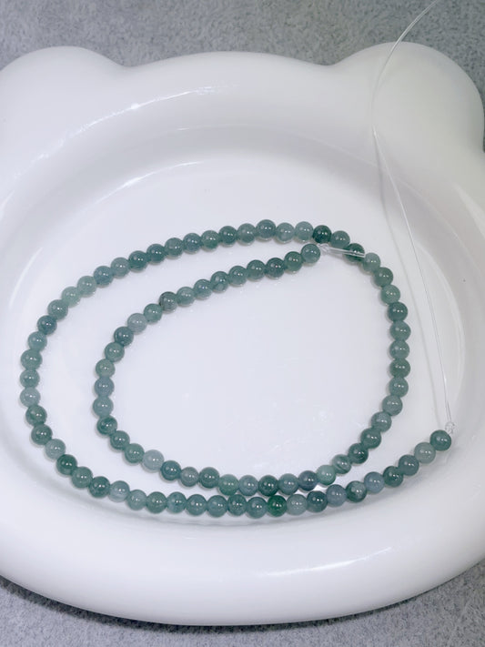 天然石連材-ビーズ-4.2mm翡翠
