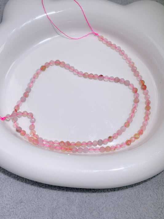 天然石連材-多面-4 mm桜瑪瑙