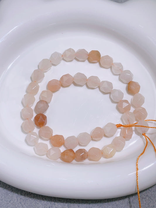 天然石連材-多面-7 mm粉東陵