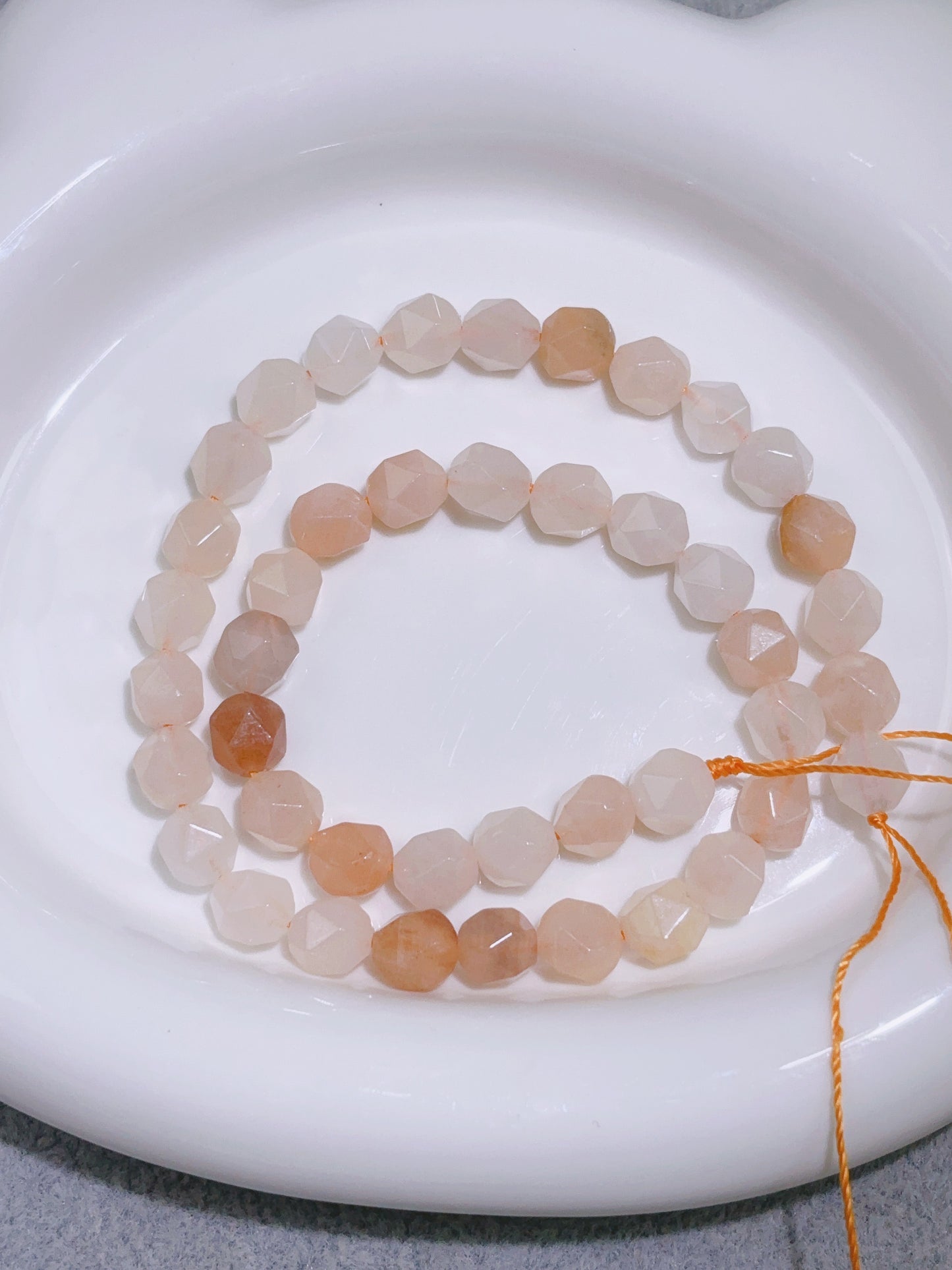 天然石連材-多面-7 mm粉東陵