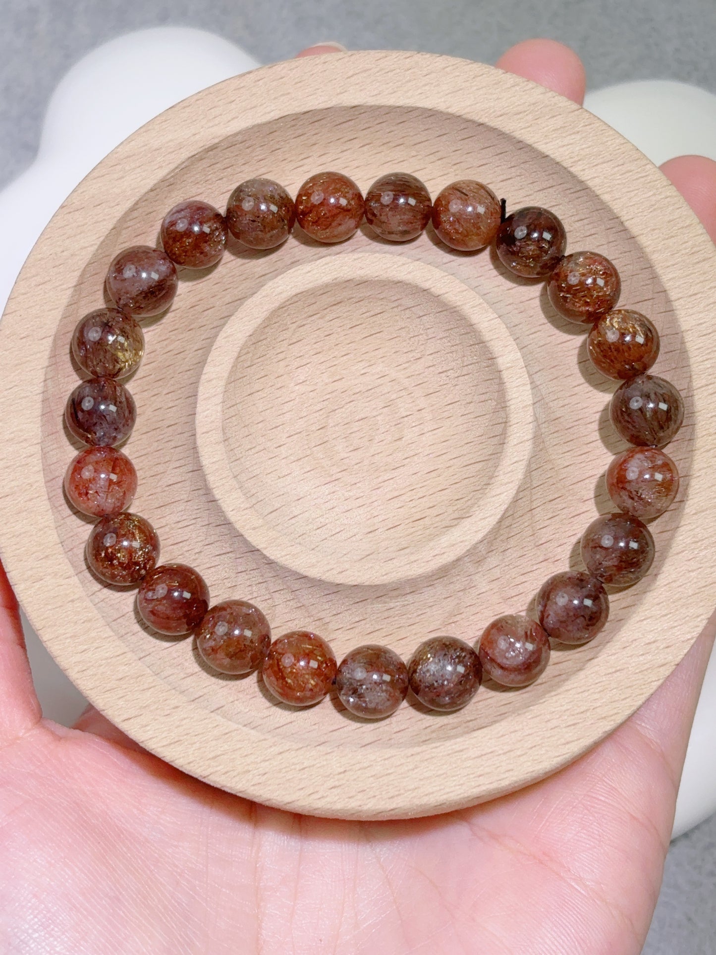 天然石手串シリーズ-ビーズ-8.8 mm黒金超七/ ブラックゴールドスーパーセブン