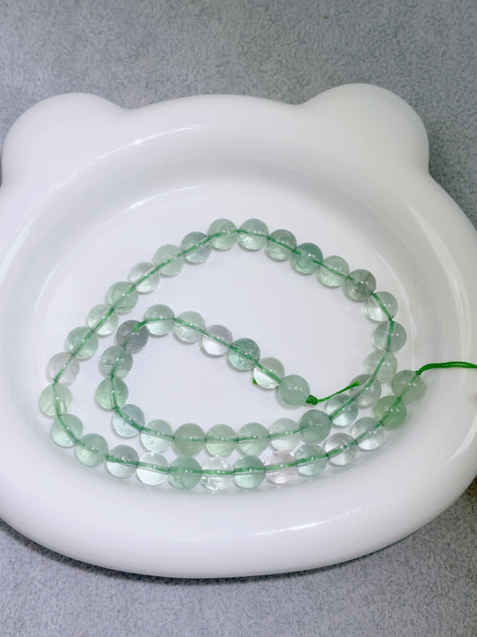 天然石連材-ビーズ-8mmグリーンフローライト