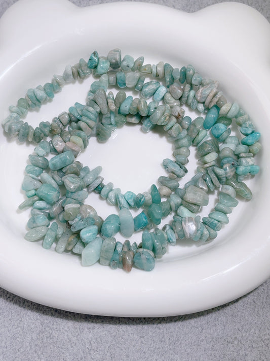 天然石連材-砕石-アマゾナイト